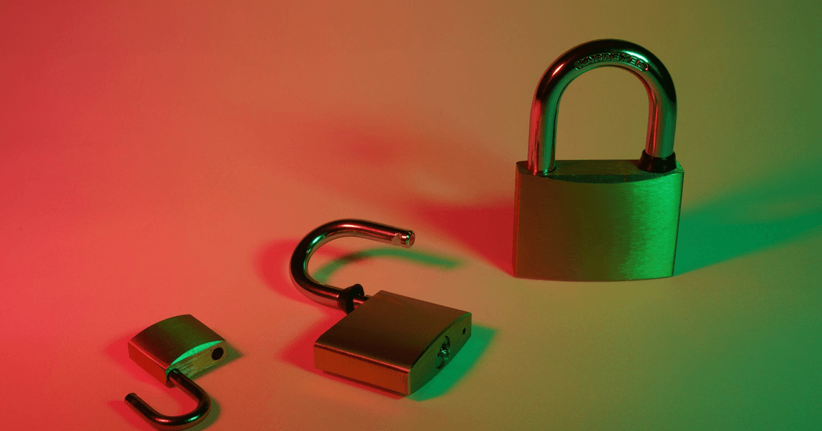 Secure server room with padlock icon representing UK website security and GDPR compliance