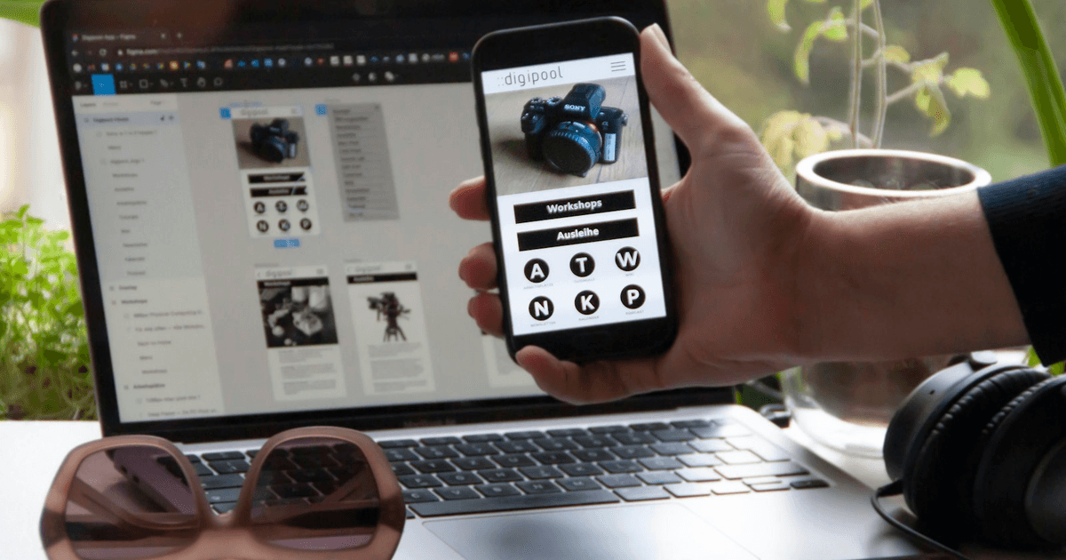 Mobile app prototype in Figma showing 2026 interface design