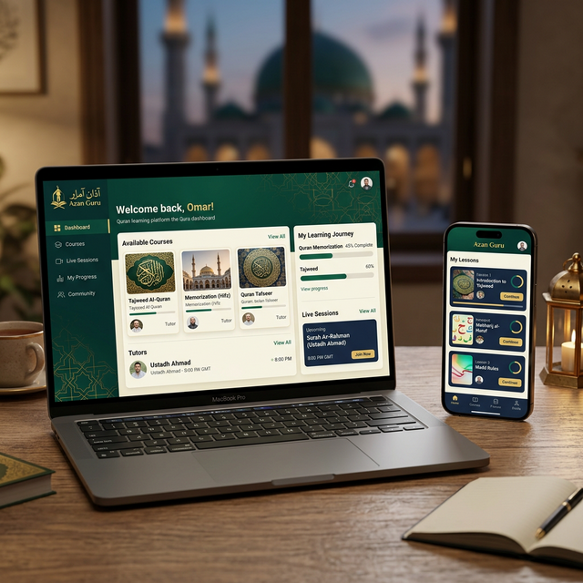 Azan Guru Quran learning platform