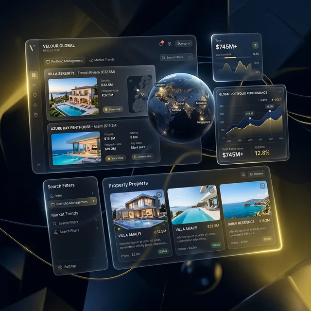 Fine Luxury Property website redesign by Cambria Digital